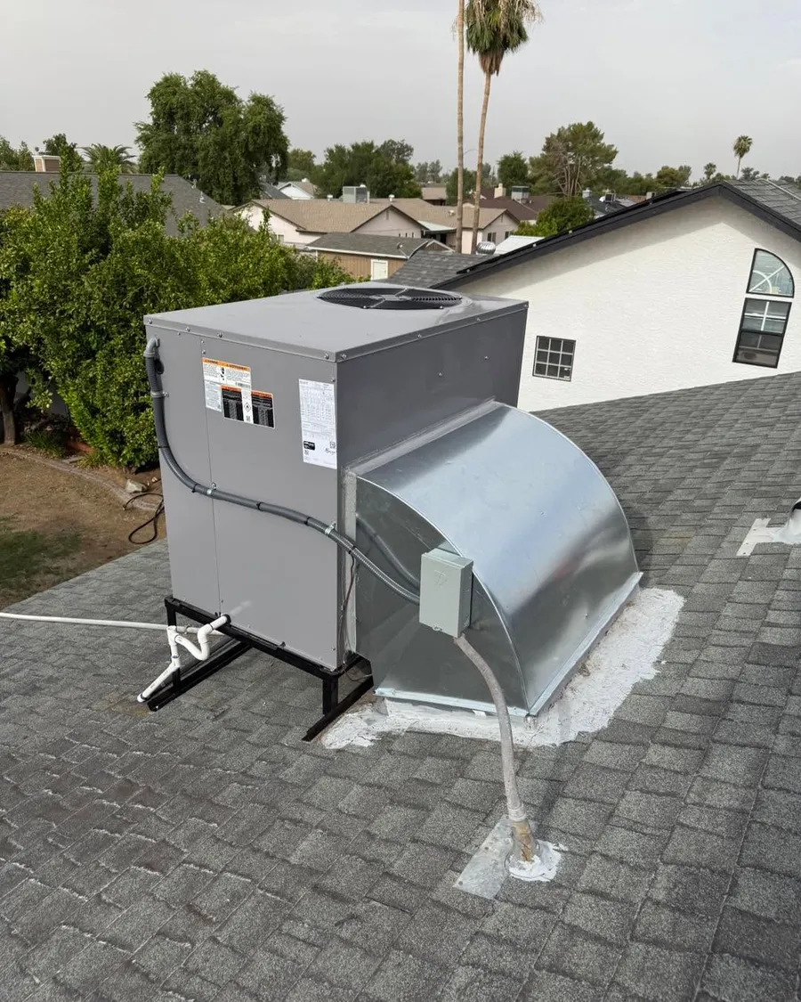 Rooftop package + ductwork